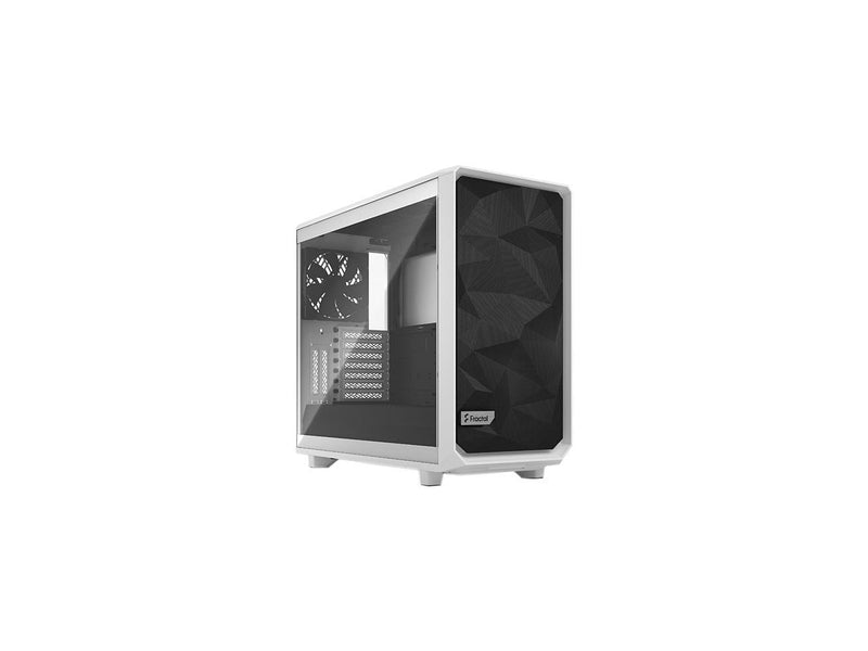 Fractal Design Meshify 2 White ATX Flexible Tempered Glass Window Mid Tower