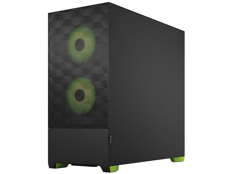 Fractal Design Pop Air RGB Black Green Core TG ATX High-Airflow Clear Tempered