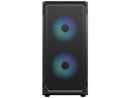 Fractal Design Focus 2 RGB Black ATX mATX Mini ITX Clear Tinted Tempered Glass