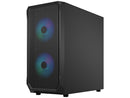 Fractal Design Focus 2 RGB Black ATX mATX Mini ITX Clear Tinted Tempered Glass
