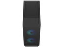 Fractal Design Focus 2 RGB Black ATX mATX Mini ITX Clear Tinted Tempered Glass