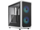 Fractal Design Focus 2 RGB White ATX mATX Mini ITX Clear Tinted Tempered Glass