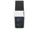 Fractal Design Focus 2 RGB White ATX mATX Mini ITX Clear Tinted Tempered Glass