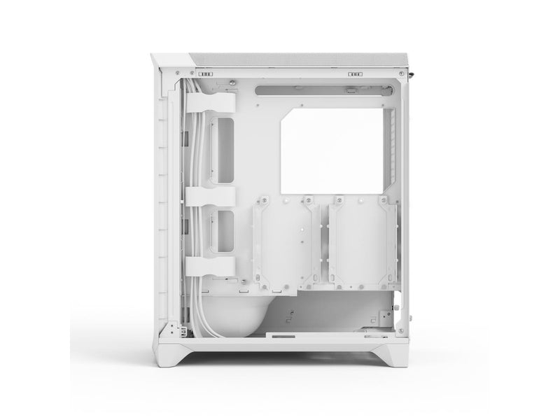 Fractal Design Meshify 3 ATX mATX Mid Tower PC Case - White Chassis with Clear