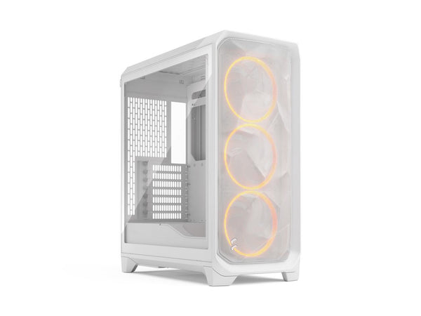 Fractal Design Meshify 3 RGB ATX mATX Mid Tower PC Case - White Chassis with