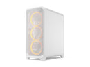 Fractal Design Meshify 3 RGB ATX mATX Mid Tower PC Case - White Chassis with