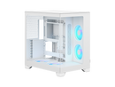 Fractal Design Pop 2 Vision White RGB - Dual-Chamber PC Gaming Case - Front and