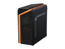 DIYPC  DIY-F2-O Black/Orange USB 3.0 Micro-ATX Mini Tower Gaming Computer Case