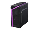 DIYPC DIY-F2-P Black / Purple SPCC Micro ATX Mini Tower Computer Case