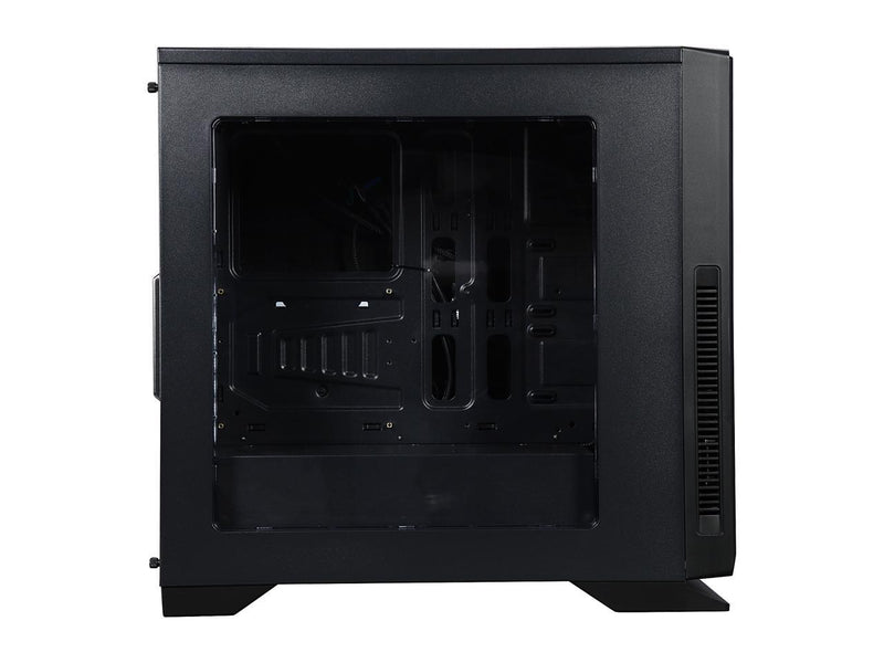 DIYPC Silence-BK-Window Black Dual USB 3.0 ATX Mid Tower Silent Computer Case