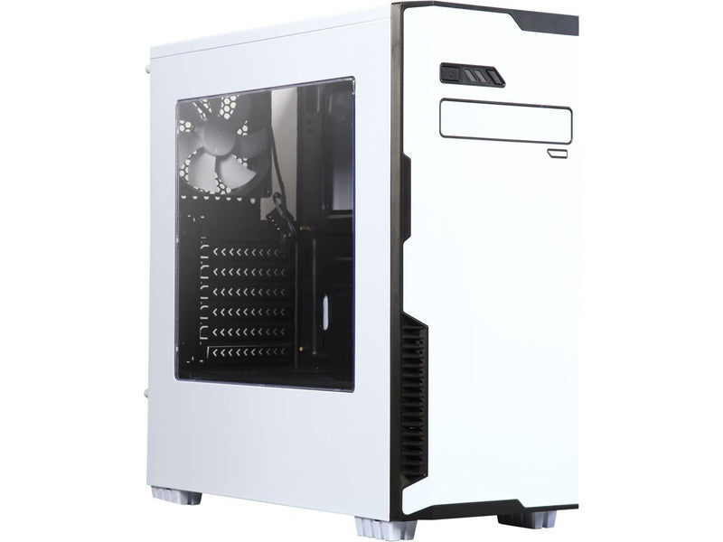 DIYPC Jax11-W White USB 3.0 ATX Mid Tower Computer Case with Pre-installed 1 x