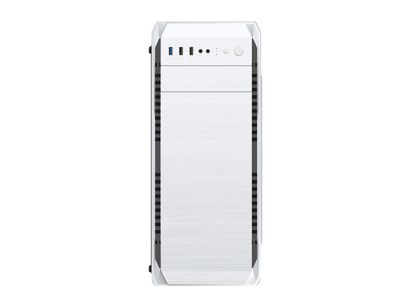 DIYPC DIY-A1-W White Tempered Glass USB 3.0 ATX Mid Tower Computer Case with 1 x