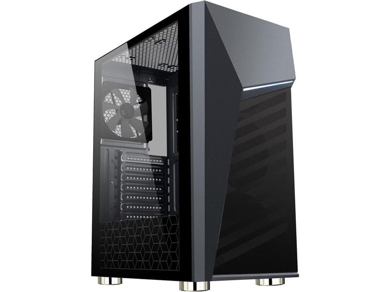 DIYPC Rainbow-Flash-G1 Black USB3.0 Steel ATX Mid Tower Gaming Computer Case w/