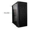 DIYPC DIY-S07 Black Steel ATX USB3.0 Mid Tower Computer Case w 4 x 120mm Black