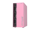 DIYPC DIY-S08-Pink Pink Steel / Tempered Glass ATX Mid Tower Computer Case