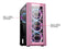 DIYPC Rainbow-Flash-F4-P Pink USB 3.0 Steel / Tempered Glass ATX Mid Tower