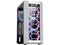 DIYPC Rainbow-Flash-F4-W White Steel / Tempered Glass ATX Mid Tower Computer