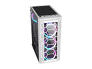 DIYPC Rainbow-Flash-F4-W White Steel / Tempered Glass ATX Mid Tower Computer