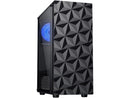 DIYPC DIY-Mesh-BK Black USB3.0 Steel / Magnetic Tempered Glass ATX Mid