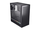 DIYPC IDX6-BK-RGB Black Steel/Tempered Glass ATX Mid Tower Computer Case