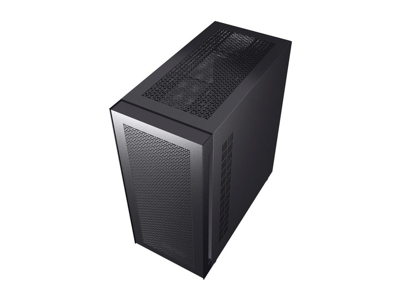 DIYPC IDX6-BK-RGB Black Steel/Tempered Glass ATX Mid Tower Computer Case