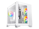 DIYPC ARGB-Q3.v2-W White USB3.0 Tempered Glass Micro ATX Gaming Computer Case w/