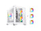 DIYPC ARGB-Q3-W White USB3.0 Tempered Glass Micro ATX Gaming Computer Case w/