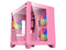 DIYPC ARGB-Q3.v2-Pink Pink USB3.0 Tempered Glass Micro ATX Gaming Computer Case