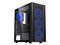 DIYPC DIY-S03-BK Black USB3.0 Steel/ Tempered Glass ATX Mid Tower Gaming