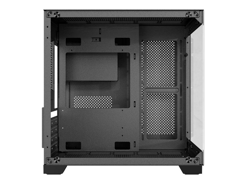 DIYPC DIY-CUBE01-BK Black USB3.0 Tempered Glass Micro ATX Gaming Computer Case