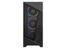 DIYPC Rainbow-Flash-F1-B Black USB 3.0 Steel / Tempered Glass ATX Mid Tower