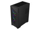 DIYPC Rainbow-Flash-F1-B Black USB 3.0 Steel / Tempered Glass ATX Mid Tower