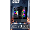 DIYPC ARGB-N1-BK Black USB3.0 /Type C Micro ATX Gaming Computer Case w/