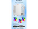 DIYPC ARGB-N1-W White USB3.0 /Type C Micro ATX Gaming Computer Case w/ Frameless