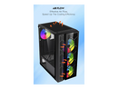 DIYPC Dragon-ARGB Black USB 3.0 Steel / Tempered Glass ATX Mid Tower Computer