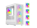 DIYPC ARGB-R1-W White USB3.0 /Type C Micro ATX Gaming Computer Case w/ Tempered