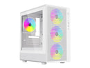 DIYPC ARGB-R1-W White USB3.0 /Type C Micro ATX Gaming Computer Case w/ Tempered