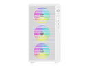 DIYPC ARGB-R1-W White USB3.0 /Type C Micro ATX Gaming Computer Case w/ Tempered