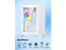DIYPC ARGB-Q3.R2-W White USB3.0 / Type C Tempered Glass Micro ATX Gaming
