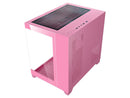 DIYPC ARGB-Q1.V2-P Pink USB3.0 Tempered Glass Micro ATX Gaming Computer Case w/