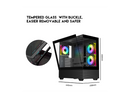 DIYPC ARGB-N5-BK Black USB3.0 / Type C ATX Mid Tower Gaming Computer Case w/2 x