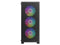 DIYPC DIY-F08-BK Black USB3.0 Tempered Glass ATX Gaming Computer Case w/ 4 x