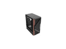 DIYPC DIY-G18-WD Black USB3.0 /Type C ATX Mid Tower Gaming Computer Case w/