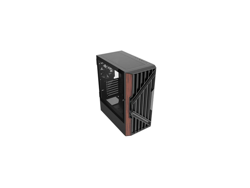 DIYPC DIY-G18-WD Black USB3.0 /Type C ATX Mid Tower Gaming Computer Case w/