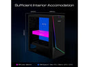 GAMDIAS Argus M1 Gaming E-ATX Mid-Tower PC Case, Left Tempered Glass with