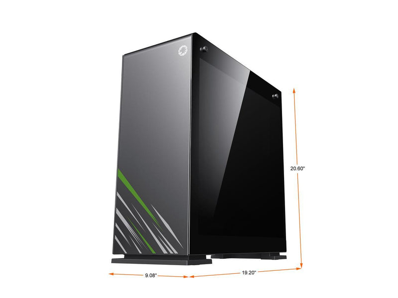 GAMEMAX Vega Pro Black / Grey Steel / Tempered Glass ATX Full Tower Computer