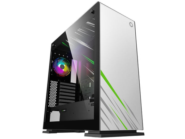 GAMEMAX Vega Pro White / Black Steel / Tempered Glass ATX Full Tower Gaming