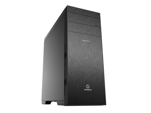 GAMEMAX Silent Max Black Aluminum ATX Full Tower Gaming Computer Case w/6 Fans