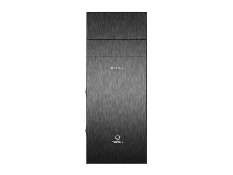 GAMEMAX Silent Max Black Aluminum ATX Full Tower Gaming Computer Case w/6 Fans