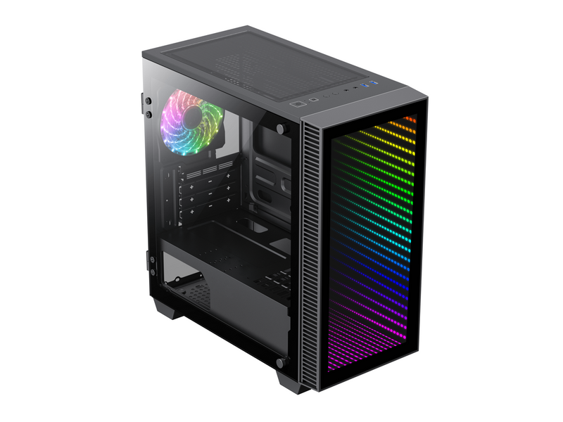 Gamemax Mini Abyss USB3.0 Micro ATX Tower Tempered Glass Gaming Computer Case w/